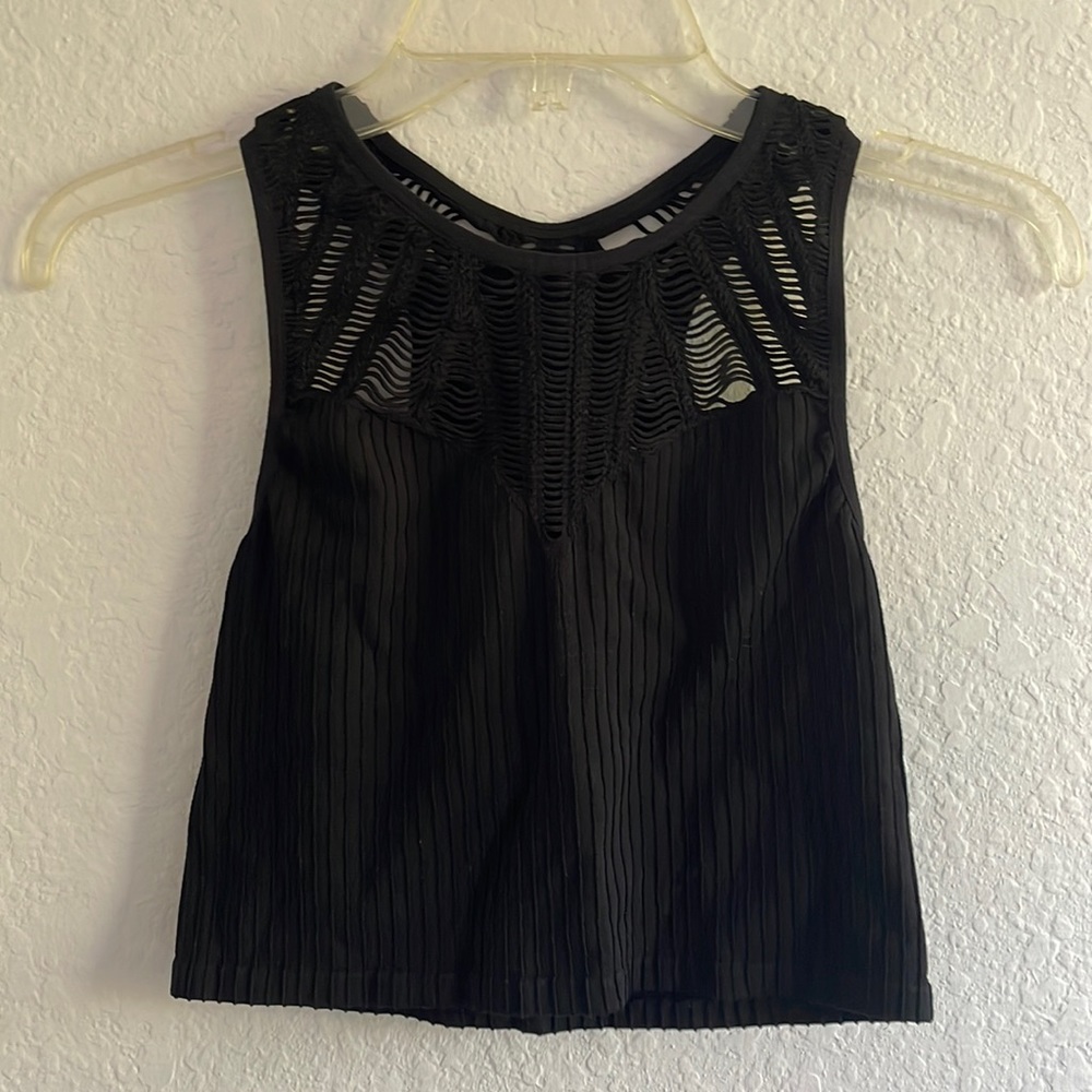 Express Black Crop top